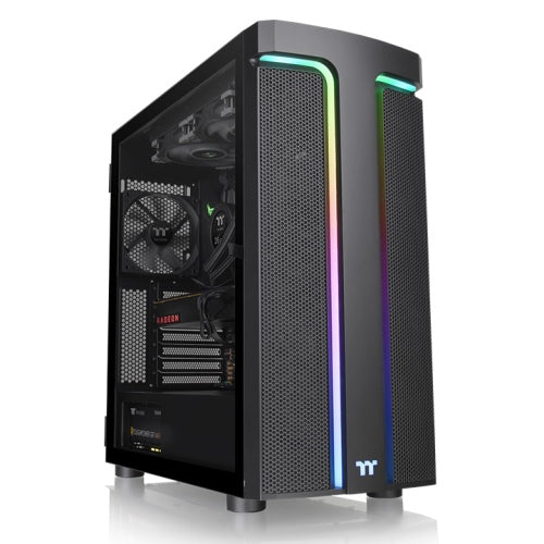 TT CASE H590 TG ARGB Black Win SPCC Tempered Glass