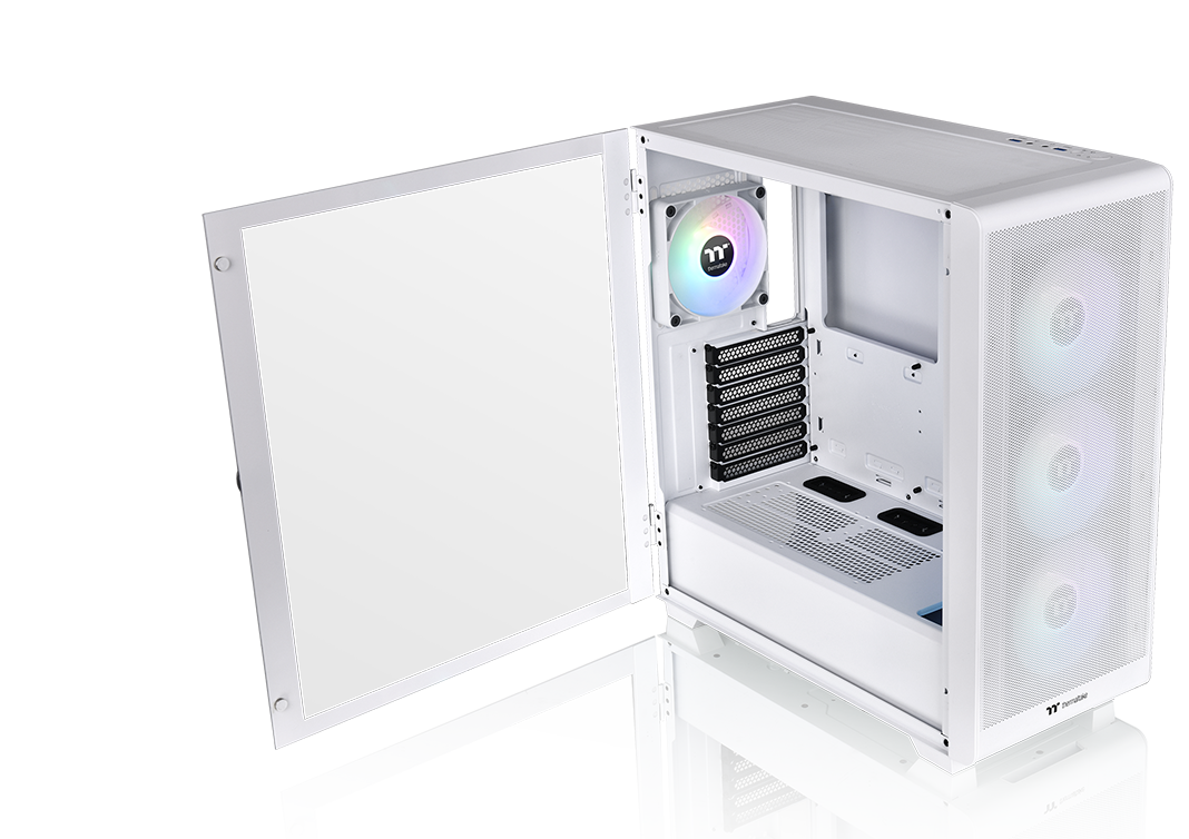 Thermaltake S250 TG aRGB Mid Tower Computer Case, 4x