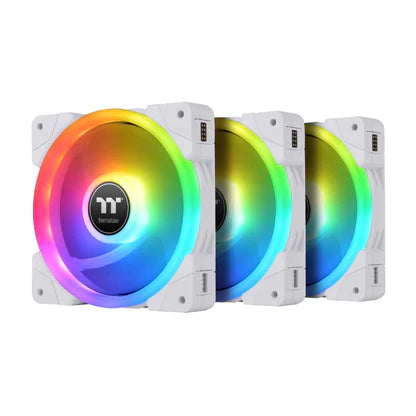 TT Fan Swafan EX14 ARGB Sync PC Cooling Fan White TT Premium Edition 3 Pack