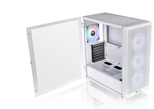 Thermaltake S250 TG aRGB Mid Tower Computer Case, 4x