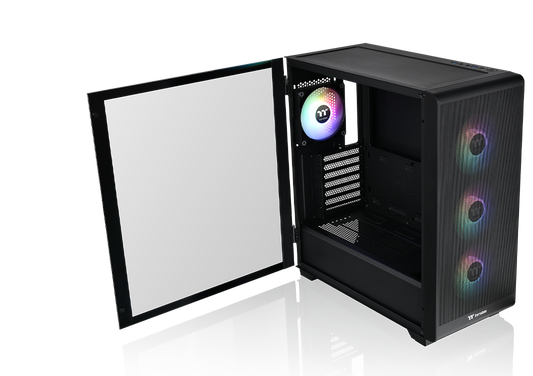 Thermaltake S250 TG aRGB Mid Tower Computer Case, 4x