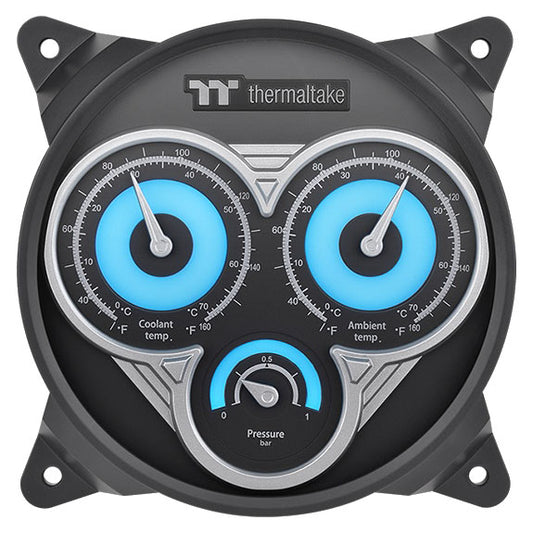 TT Water Cooler Pacific TF3 Liquid Cooling System Dashboard Temperature & Pressure Sensor Black